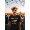 ai generated mockup of a happy man wearing a t shirt in a music festival m35827(1)