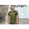 t shirt mockup of a man posing in front of a graffiti wall 28200(2)