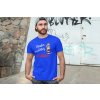 t shirt mockup of a man posing in front of a graffiti wall 28200(3)