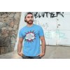 t shirt mockup of a man posing in front of a graffiti wall 28200(2)