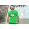t shirt mockup of a man posing in front of a graffiti wall 28200(3)