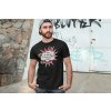 t shirt mockup of a man posing in front of a graffiti wall 28200(4)