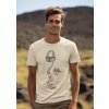 round neck tee mockup of a smiling man standing against some mountains for earth day m38194(3)