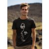 round neck tee mockup of a smiling man standing against some mountains for earth day m38194(4)