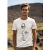 round neck tee mockup of a smiling man standing against some mountains for earth day m38194