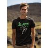 round neck tee mockup of a smiling man standing against some mountains for earth day m38194(3)