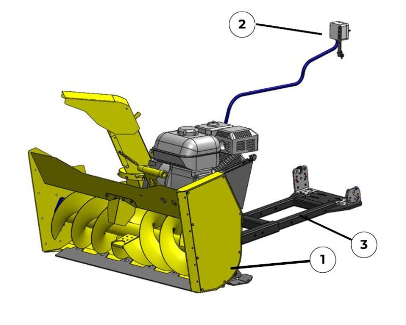 RAMMY Snowblower 120 ATV PRO - Připraveno k okamžitému použití