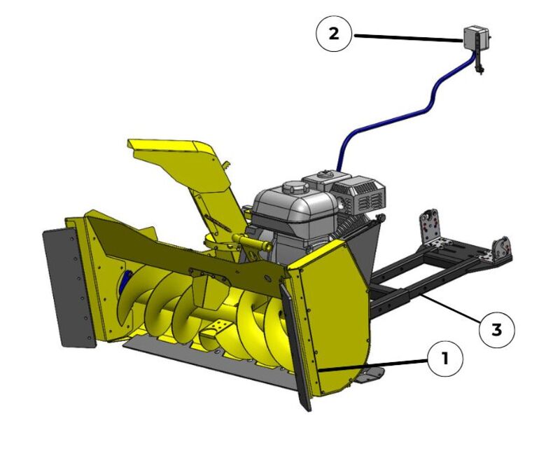 RAMMY Snowblower 140 ATV PRO - Připraveno k okamžitému použití