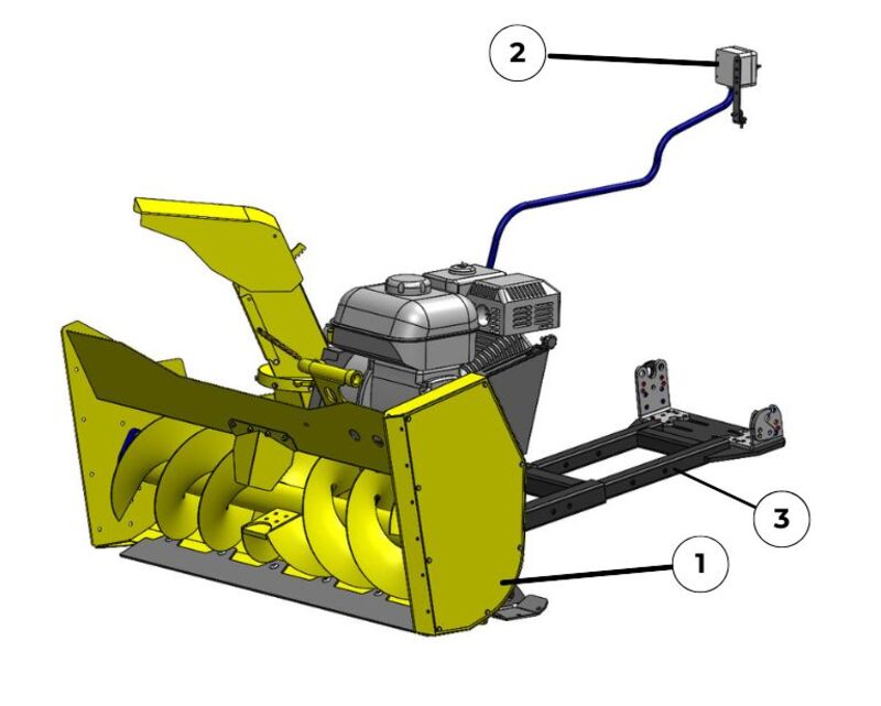 Rammy Snowblower 120 ATV - Připravená k použití