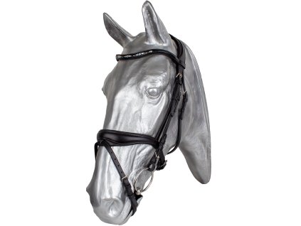 Uzdečka Kentaur čelenka s kamínky (Barva černá, Vel. cob)