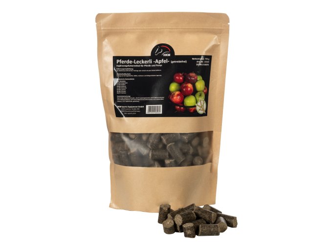 Pamlsky pro koně HKM Jablečné Bezobilné 750g
