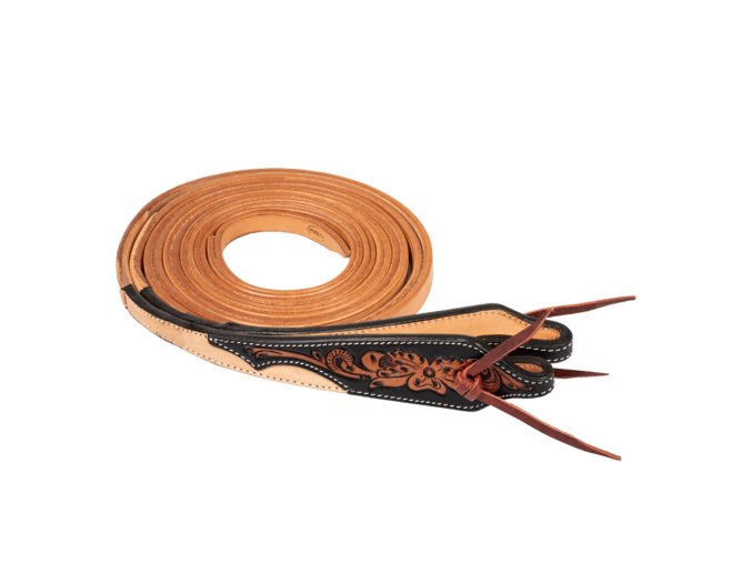 0044921 western reins dark floral tooling plh01038