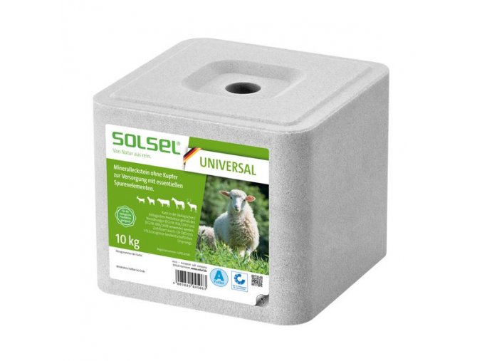 solny mineralni liz solsel universal bez medi pro ovce kozy kone dobytek a zver 10 kg