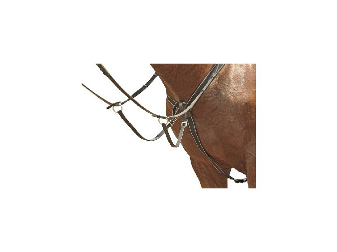 Poprsník elastický HKM (Barva hnědá, Velikost pony)