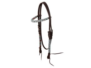 0049845 diamonds beaded oiled western bridle plh01047