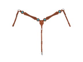 0046284 breastcollar with blue stones plh02006
