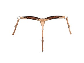 0044877 western breastcollar dark floral tooling plh02017