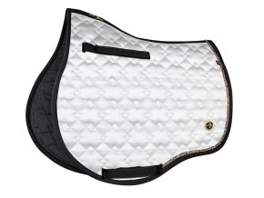 Podsedlová dečka Fair Play Hematite Bílá