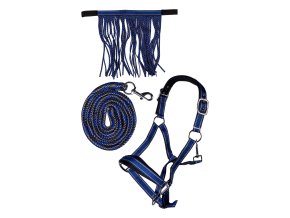 Ohlávka + vodítko + třásně HKM