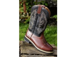Westernové boty Softy Cow (Barva tm.hnědá, velikost bot 46)