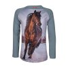 Tričko dětské s koněm Red Horse Pixel (Barva Staroružová, Vel. 116)