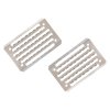 0043757 acavallo stainless steel pad with screws spare part for ac611 ac613 750