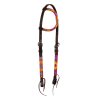 0049844 multicolor beaded oiled western one ear bridle plh01050