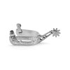 0009592 aluminum engraved spurs with holes sr00243