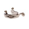 0009607 speroni western in acciaio inox con decorazioni navajo