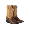 0037654 square toe western child boots browncognac ab00777