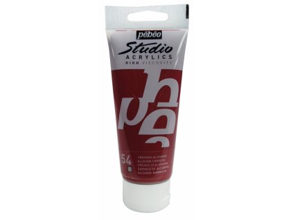 11852 akrylova barva pebeo studio acrylic 100 ml 054 cerven alizarinova