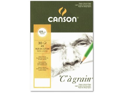 8771 graficky papir canson cagrain blok lepeny a5 125g 30 listu