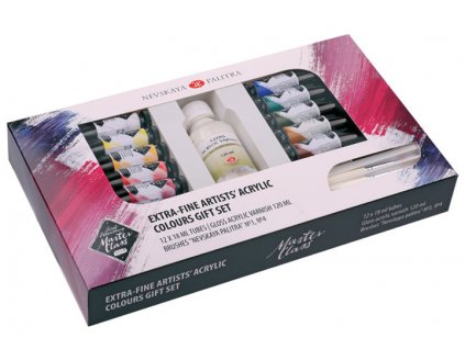 3137 akrylove barvy mistrovske nevskaya palitra 12x18ml