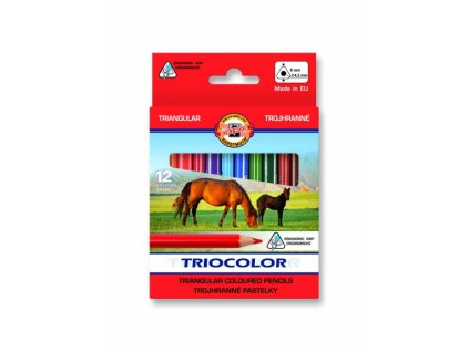 6986 1 pastelky kratke triocolor koh i noor 3142 12 barev