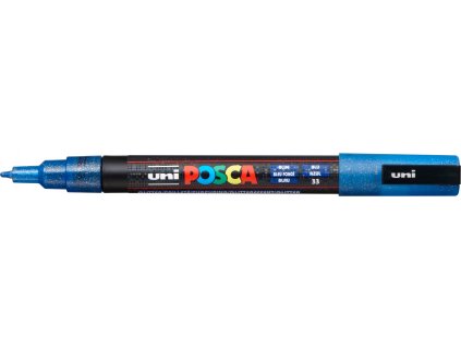 UNI POSCA PC 3M Dark Blue Sparkling (2)