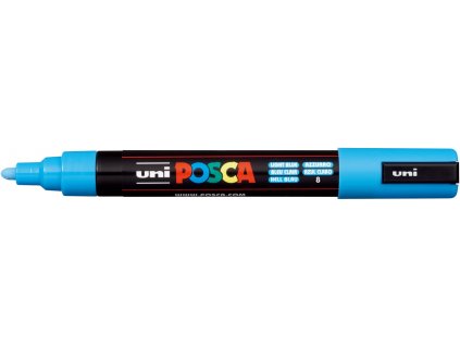 UNI POSCA PC 5M 2.5 mm light blue. (2)