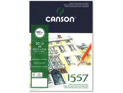 5858 canson 1557 blok lepeny 180g a5 30 listu