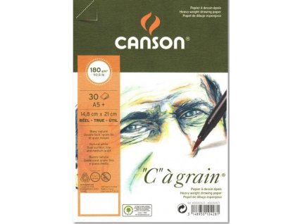 graficky papir canson cagrain blok lepeny a5 180g 30 listu