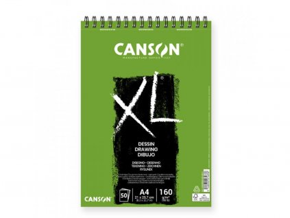 67284 skicak canson xl dessin a4 160g 50 listu krouzkovy