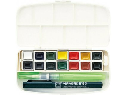 73480 5 akvarelove barvy gansai tambi portable v cestovnim baleni 14 barev s prislusenstvim