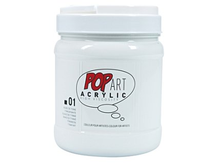 73894 akrylova barva pop art acrylic 700 ml titanove bila