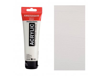 74152 akrylova barva amsterdam standard 120 ml 105 titanium white
