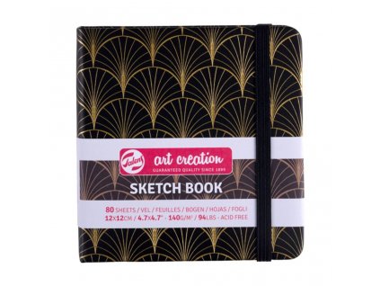 74371 skicak royal talens sketch book 12x12 cm 140g 80 listu art deco