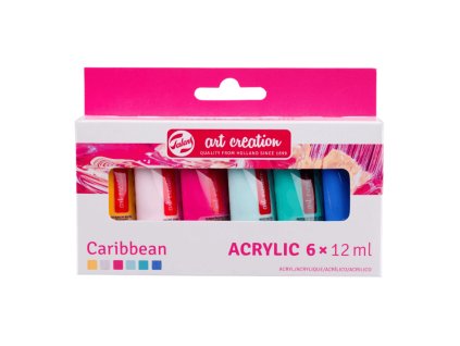 akrylove barvy art creation 6x12ml caribbean