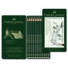 34155 1 umelecke grafitove tuzky faber castell 9000 design set 119064 12 ks kovova krabicka