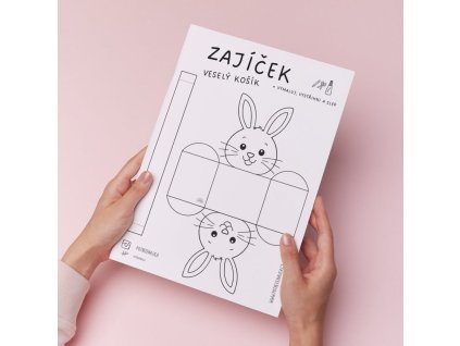 Velikonoční košíček z papíru