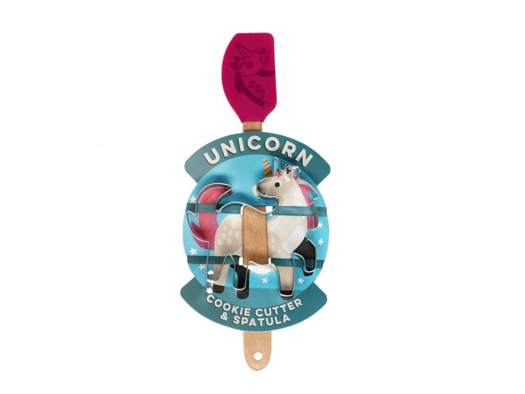 31013 1 unicorn cookie cutter and spatula set