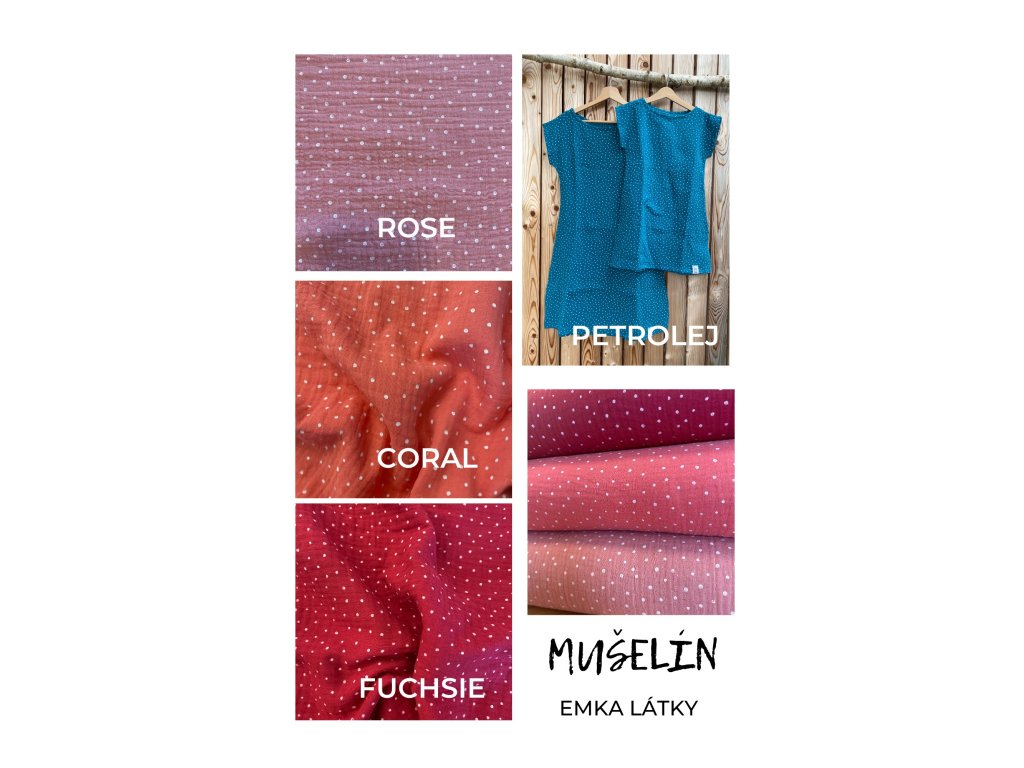 Mušelín puntík (Barva Světle modrá)