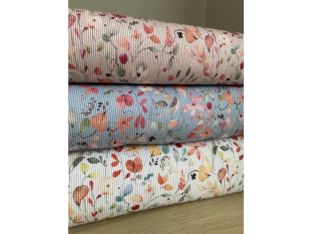 Žebro úplet louka (Barva Růžová)