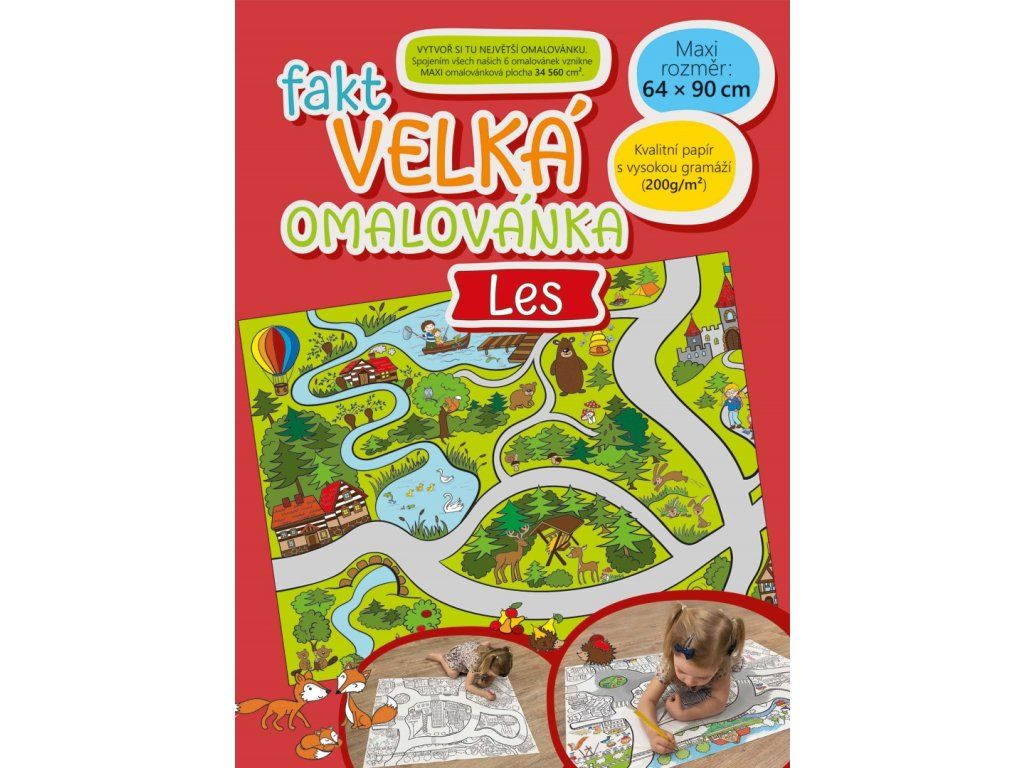 fakt velka omalovanka les